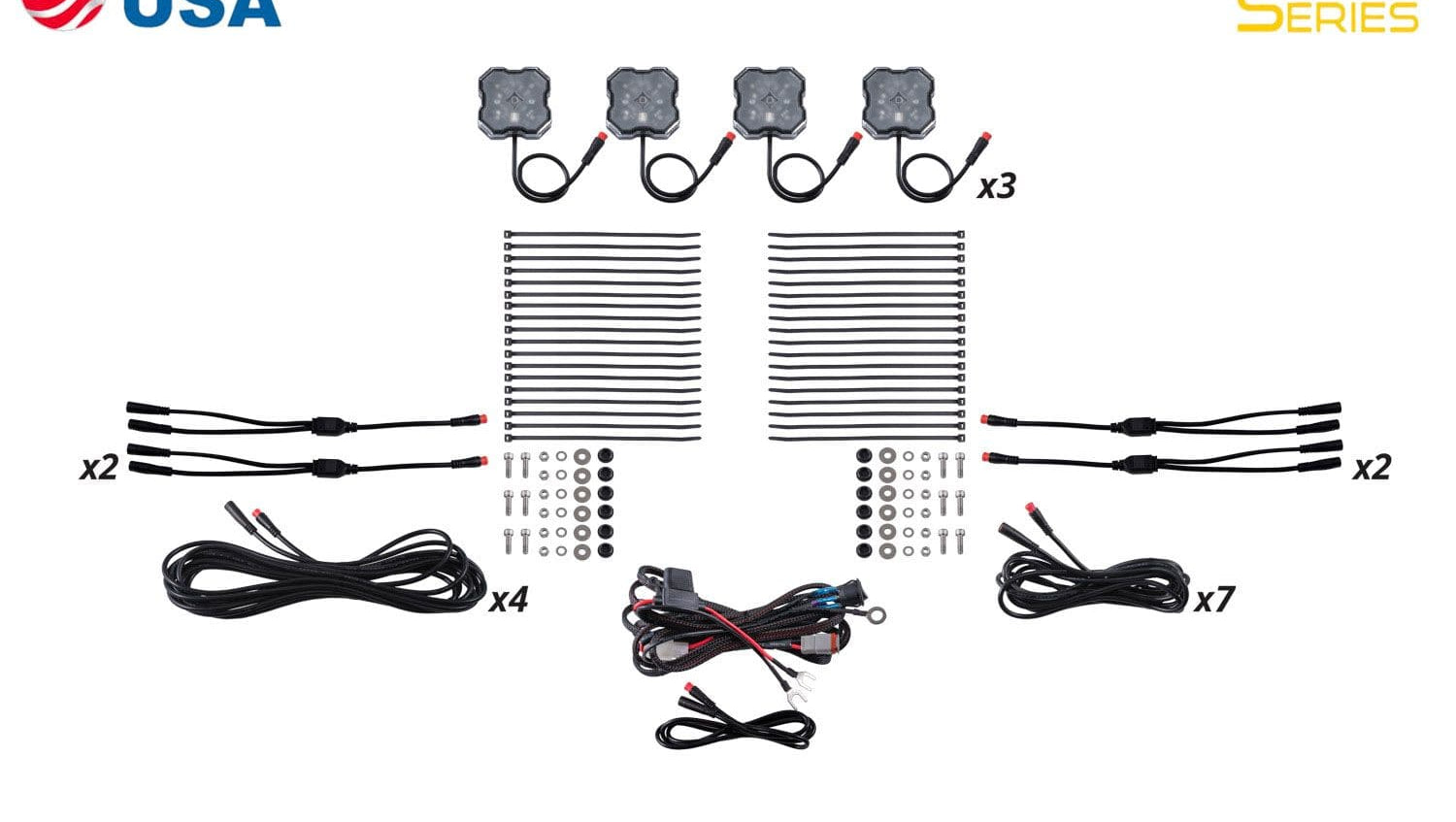 Diode Dynamics Stage Series RGBW LED Rock Light Kit (12-Pack)