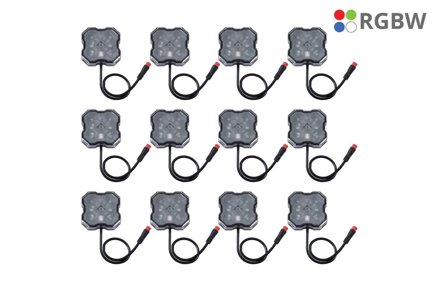 Diode Dynamics Stage Series RGBW LED Rock Light Kit (12-Pack)