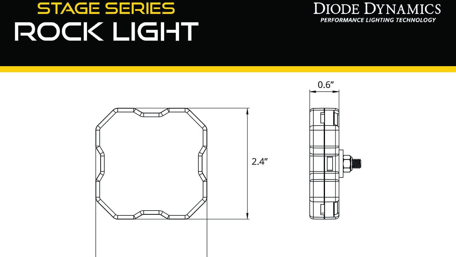 Diode Dynamics Stage Series RGBW LED Rock Light Kit (12-Pack)