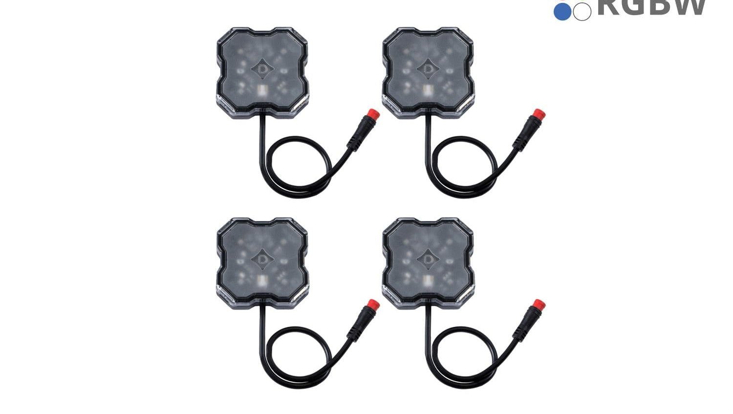 Diode Dynamics Stage Series RGBW LED Rock Light Kit (4-Pack)