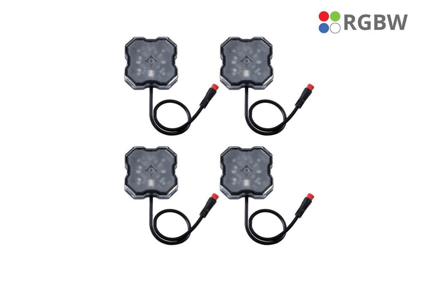 Diode Dynamics Stage Series RGBW LED Rock Light Kit (4-Pack)