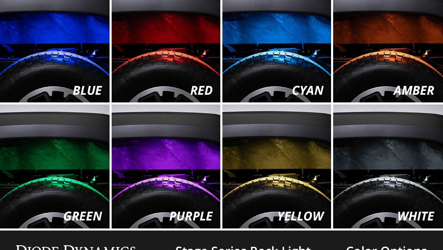 Diode Dynamics Stage Series RGBW LED Rock Light Kit (4-Pack)