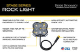 Diode Dynamics Stage Series RGBW LED Rock Light Kit (4-Pack)