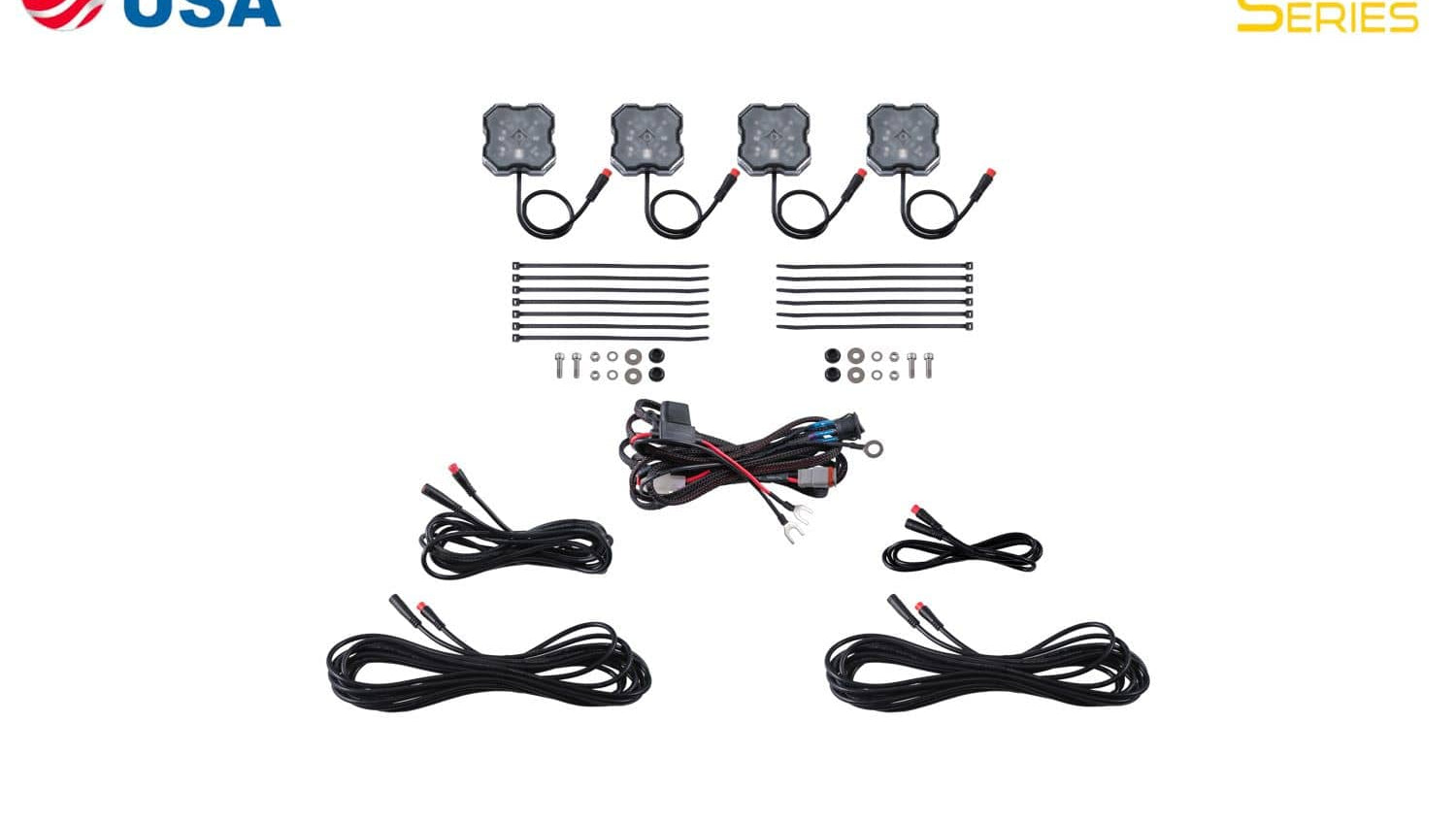 Diode Dynamics Stage Series RGBW LED Rock Light Kit (4-Pack)