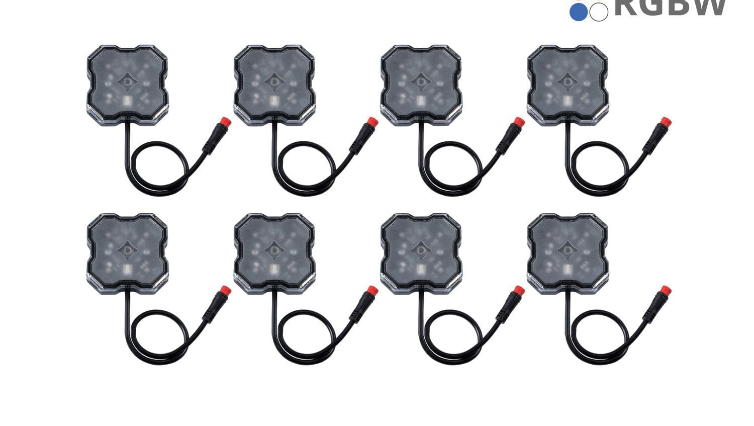 Diode Dynamics Stage Series RGBW LED Rock Light Kit (8-Pack)