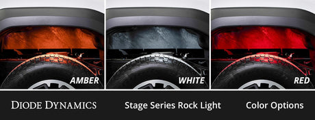 Diode Dynamics Stage Series Single-Color LED Rock Light (Add-On 2-Pack)
