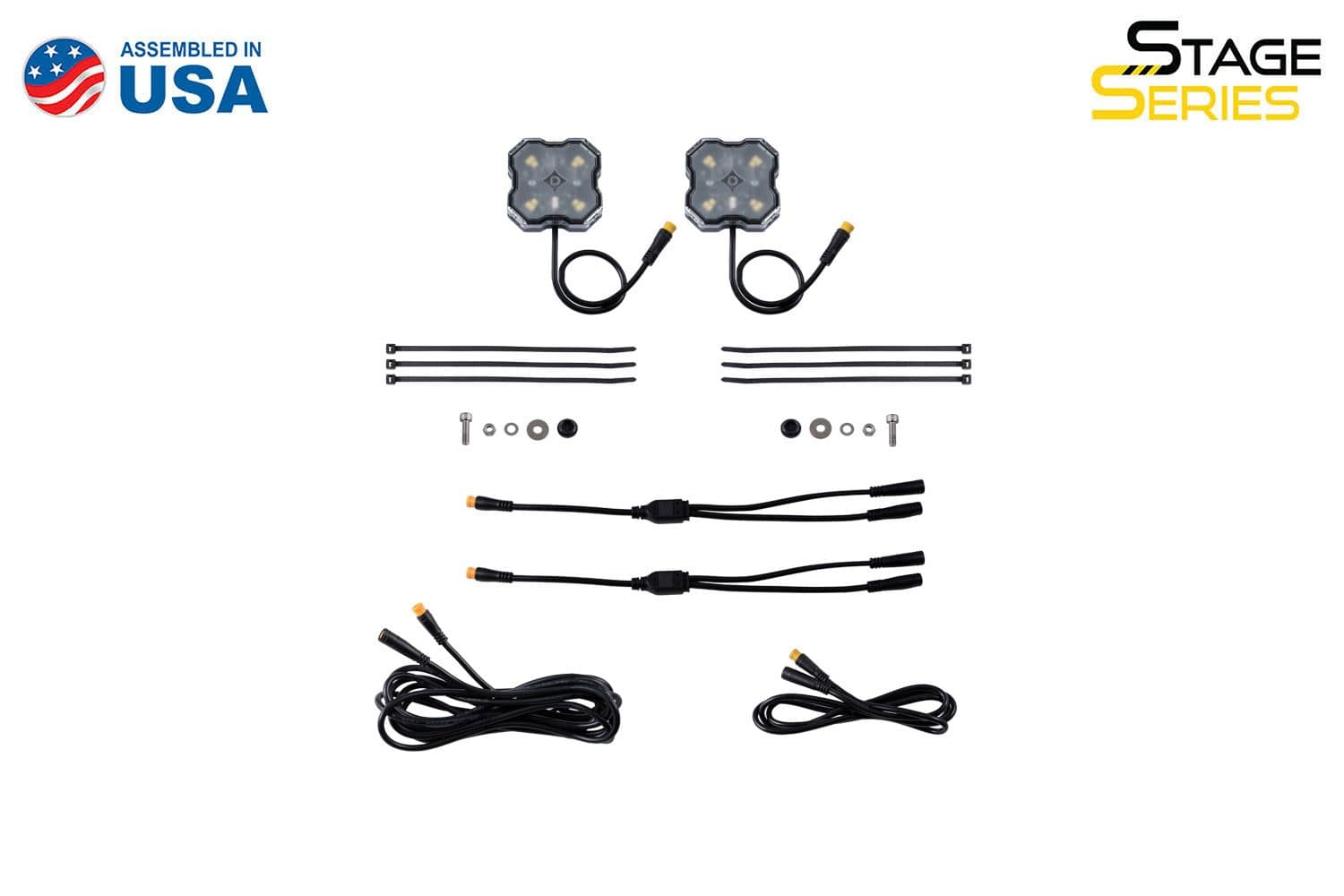 Diode Dynamics Stage Series Single-Color LED Rock Light (Add-On 2-Pack)