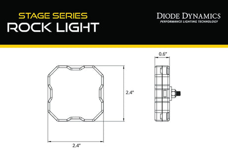 Diode Dynamics Stage Series Single-Color LED Rock Light (Add-On 2-Pack)