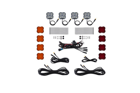 Diode Dynamics Stage Series Single-Color LED Rock Light Kit (4-Pack)