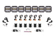 Diode Dynamics White Combo / Sport SS5 CrossLink 7-Pod LED Light Bar (One)