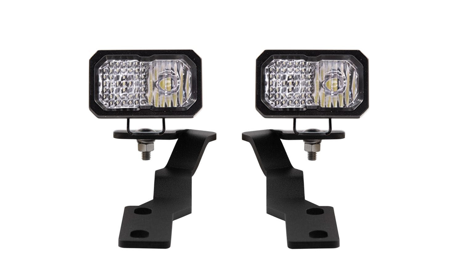 Diode Dynamics White Combo / SSC2 Sport Stage Series Backlit Ditch Light Kit For 2016-2023 Toyota Tacoma