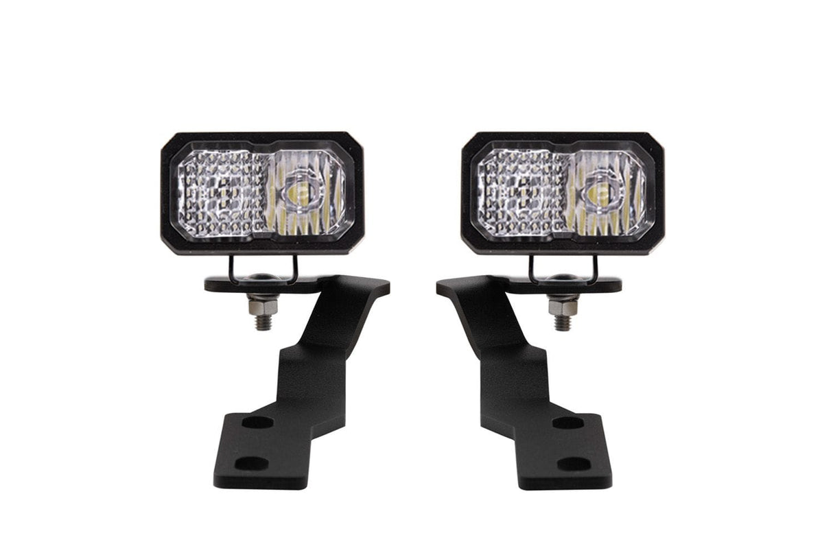 Diode Dynamics White Combo / SSC2 Sport Stage Series Backlit Ditch Light Kit For 2016-2023 Toyota Tacoma