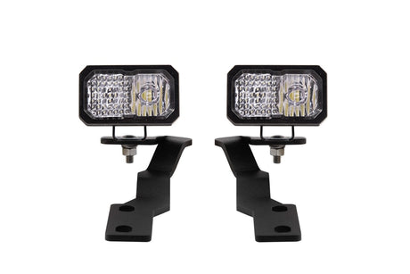 Diode Dynamics White Combo / SSC2 Sport Stage Series Backlit Ditch Light Kit For 2016-2023 Toyota Tacoma
