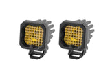 Diode Dynamics Wide / Amber Stage Series C1 Yellow Sport Standard LED Pod (Pair)