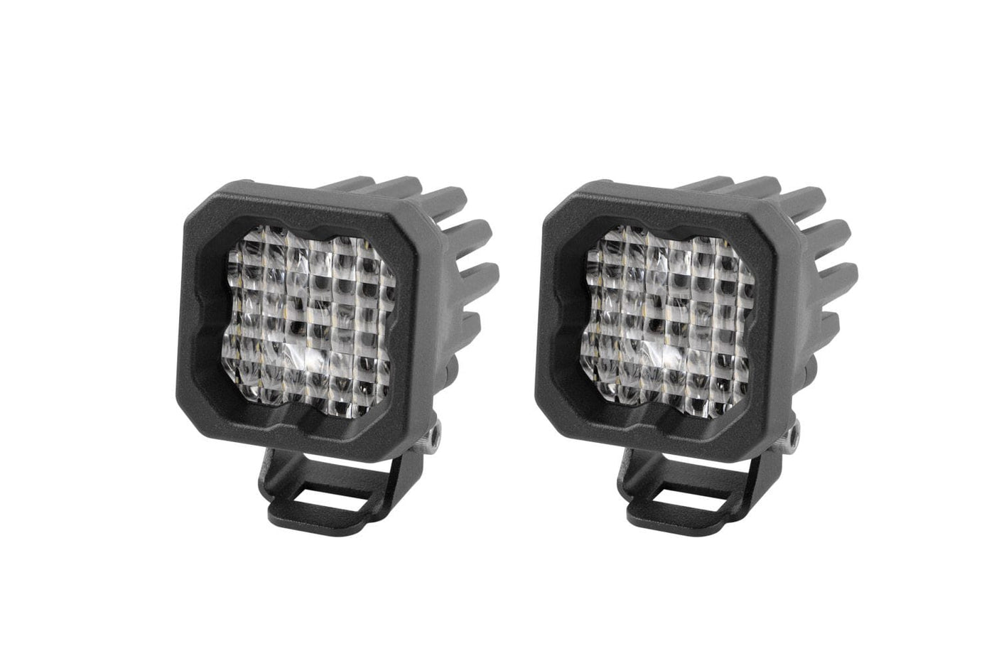 Diode Dynamics Wide / Cool White (6000K) Stage Series C1 White Pro Standard LED Pod (Pair)