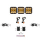 Diode Dynamics Yellow Combo / Sport SS5 CrossLink 3-Pod LED Light Bar (One)
