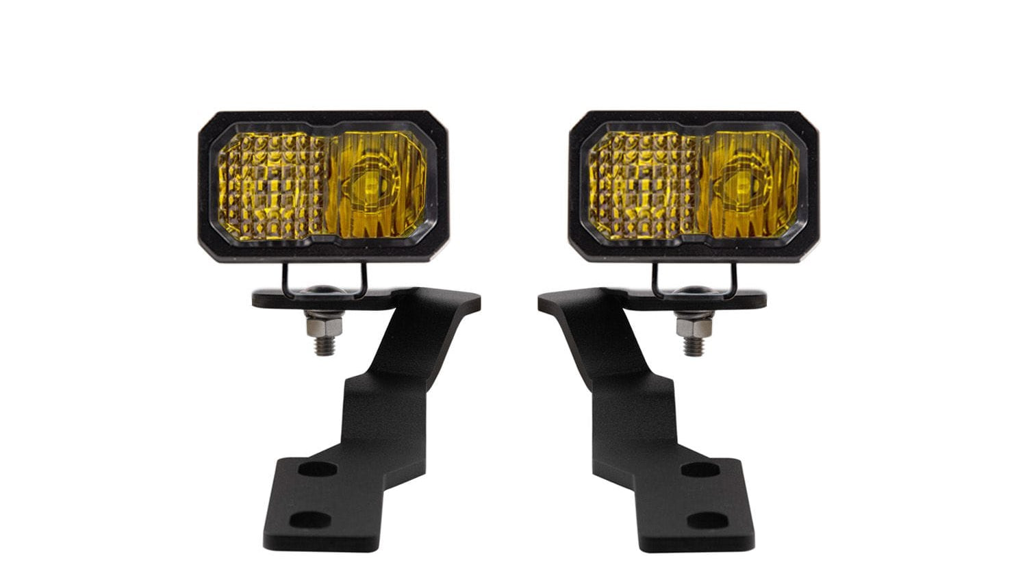 Diode Dynamics Yellow Combo / SSC2 Sport Stage Series Backlit Ditch Light Kit For 2016-2023 Toyota Tacoma