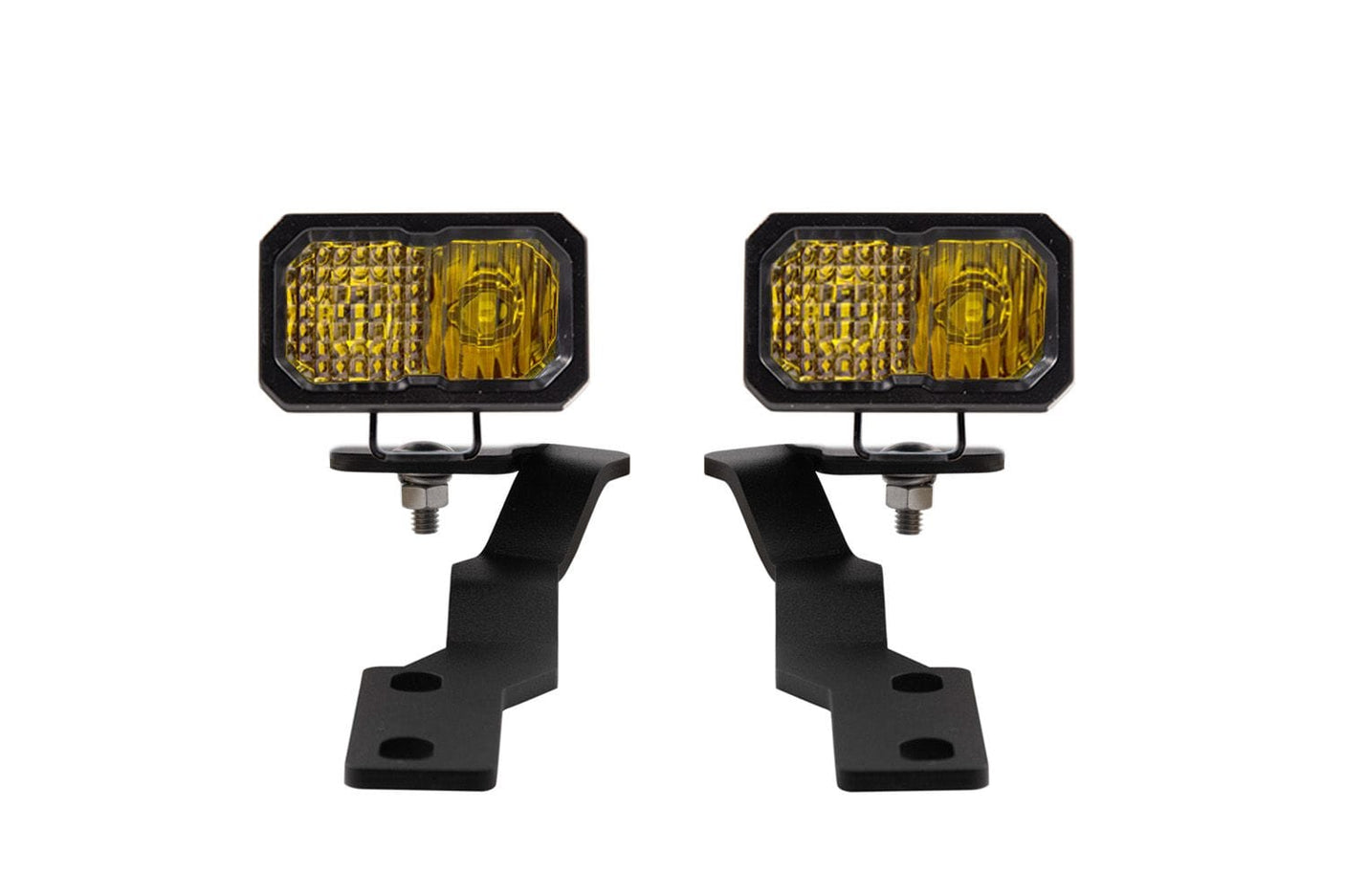 Diode Dynamics Yellow Combo / SSC2 Sport Stage Series Backlit Ditch Light Kit For 2016-2023 Toyota Tacoma