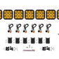 Diode Dynamics Yellow Driving / Sport SS5 CrossLink 7-Pod LED Light Bar (One)