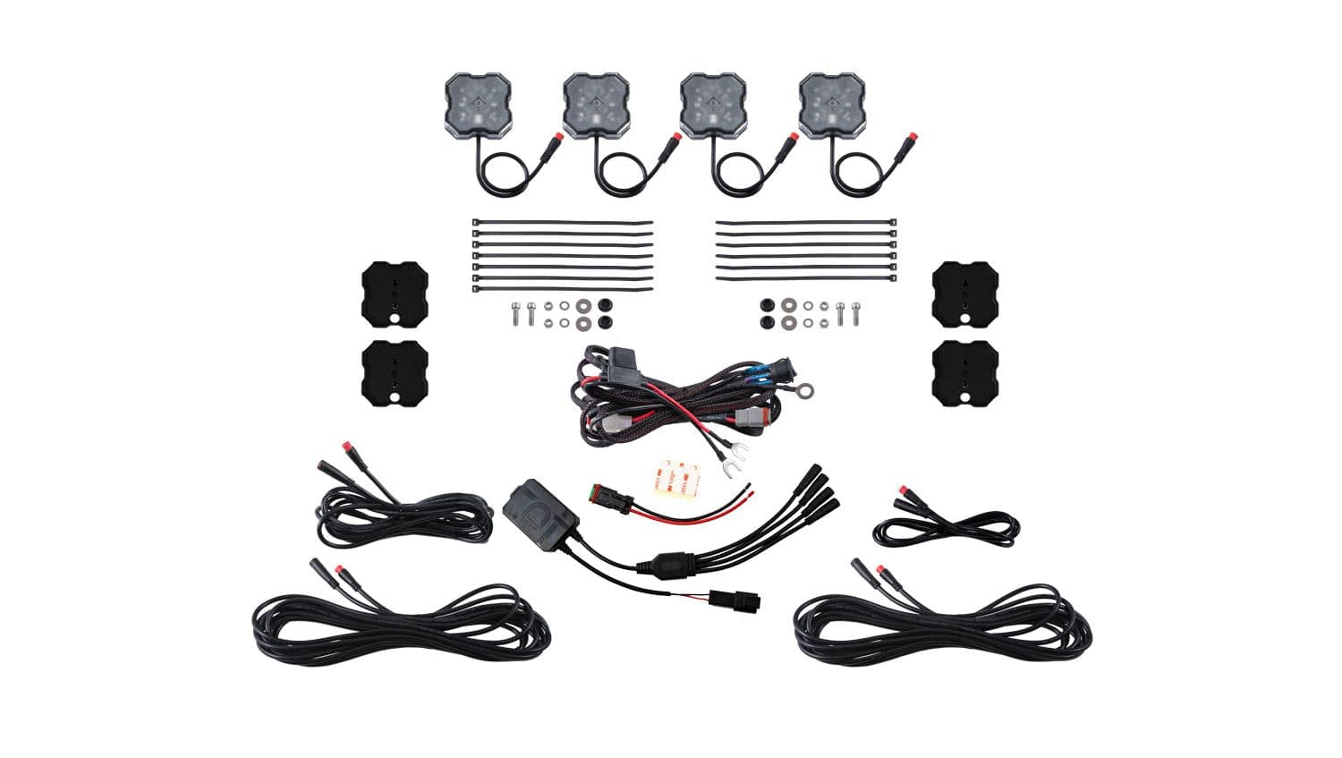 Diode Dynamics Yes / Yes Stage Series RGBW LED Rock Light Kit (4-Pack)