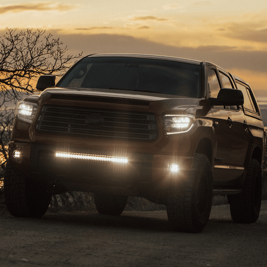 Heretic Studio Toyota Tundra - Behind The Grille - 30 inch Light Bar - Clear Lens