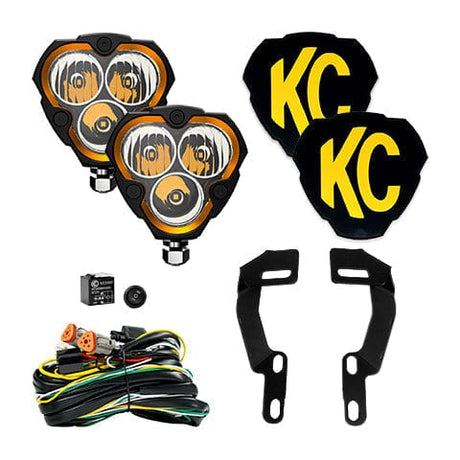 KC HiLiTES Ditch System FLEX ERA® 3 - 2-Light System - Ditch Mount - 40W Combo Beam - for 05-15 Toyota Tacoma - #97135