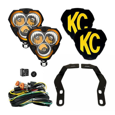 KC HiLiTES Ditch System FLEX ERA® 3 - 2-Light System - Ditch Mount - 40W Combo Beam - for 16-24 Toyota Tacoma - #97137
