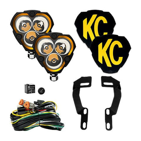 KC HiLiTES Ditch System FLEX ERA® 3 - 2-Light System - Ditch Mount - 40W Spot Beam - for 05-15 Toyota Tacoma - #97134
