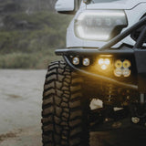 KC HiLiTES Fog Lights FLEX ERA® 3 Dual Mode SAE Fog LED Light Pods - 2-Light Master Kit - Toyota Aftermarket Bumper - # 97155