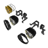 KC HiLiTES Fog Lights FLEX ERA® 3 Dual Mode SAE Fog LED Light Pods - 2-Light Master Kit - Toyota Tacoma/4Runner/Tundra - # 97154