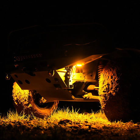 partners.kchilites.com Rock Light Cyclone V2 LED - Rock Light - 6-Light System - Amber - 5W Flood Beam - #91041