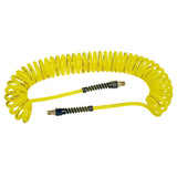Power Tank Hose Air Hose 30 ft. Coiled 1/4" NPT Male Thread Superflex High Pressure Yellow Power Tank