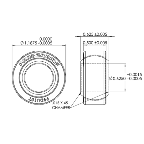 PROBEARING Universal Pro 9 Series Spherical Bearing | .625" Bore x 1.1875" Race | 4140 Alloy Steel