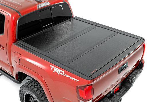 Rough Country Toyota Low Profile Hard Tri-Fold Tonneau Cover (16-21 TACOMA)