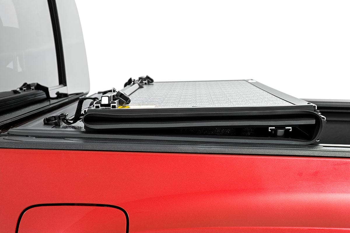 Rough Country Toyota Low Profile Hard Tri-Fold Tonneau Cover (16-21 TACOMA)