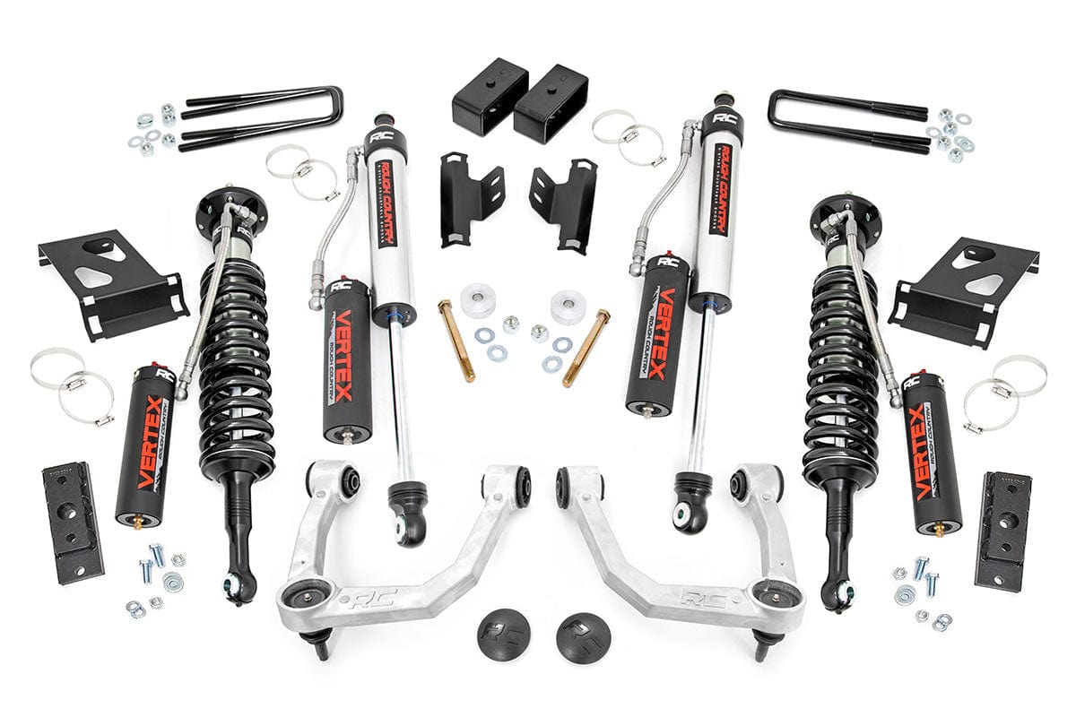 Roughcountry Vertex Adjustable Coilovers (+$1200) - Vertex Adjustable Shocks (+$200) / yes 3.5 Inch Lift Kit | TOYOTA TACOMA 2WD/4WD (05-21)
