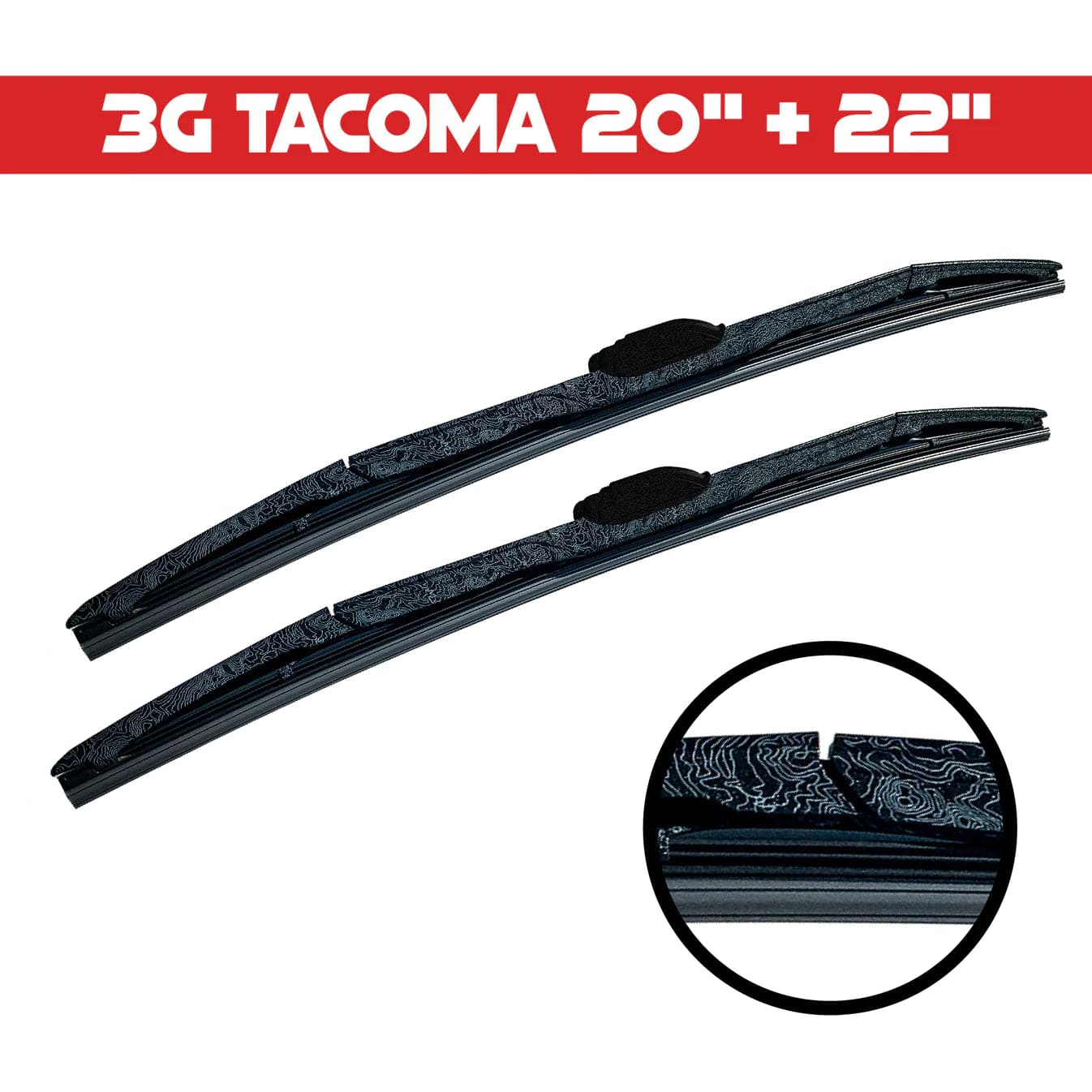 TacomaForce 2016-2022 Toyota Tacoma - MT86 Topographic Wiper Blade Set