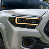 TacomaForce 2016-2023 TOYOTA TACOMA SEQUENTIAL LED PROJECTOR HEADLIGHTS WITH AMBER DRL (PAIR)