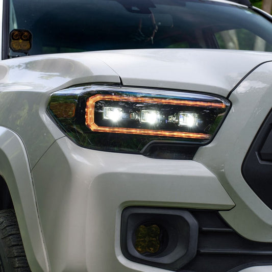 TacomaForce 2016-2023 TOYOTA TACOMA SEQUENTIAL LED PROJECTOR HEADLIGHTS WITH AMBER DRL (PAIR)