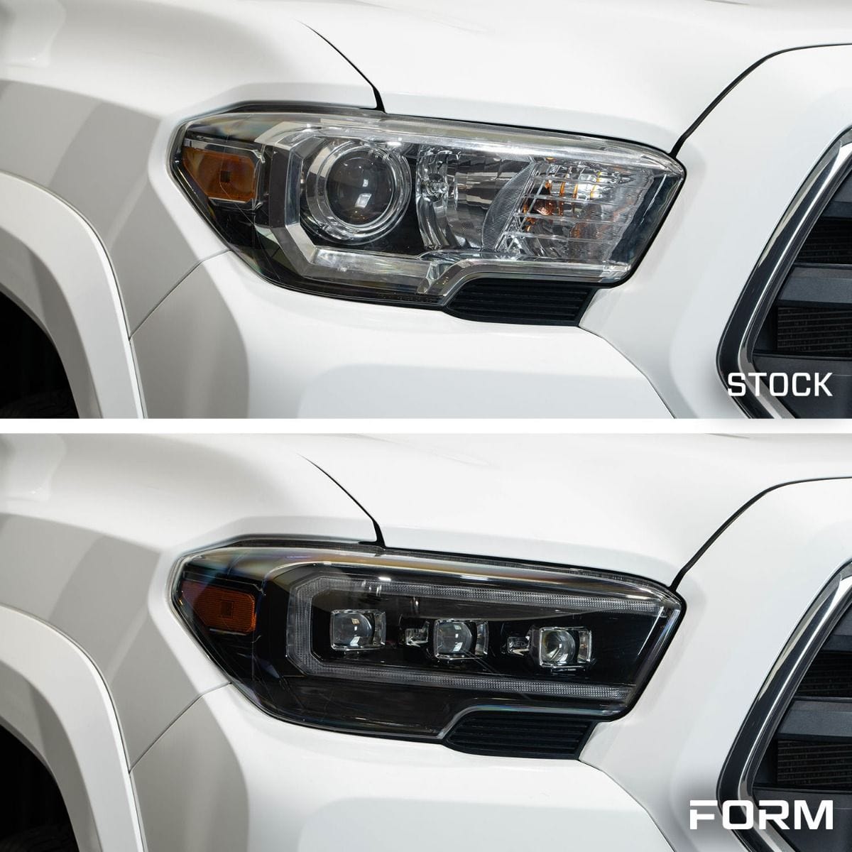 TacomaForce 2016-2023 TOYOTA TACOMA SEQUENTIAL LED PROJECTOR HEADLIGHTS WITH AMBER DRL (PAIR)
