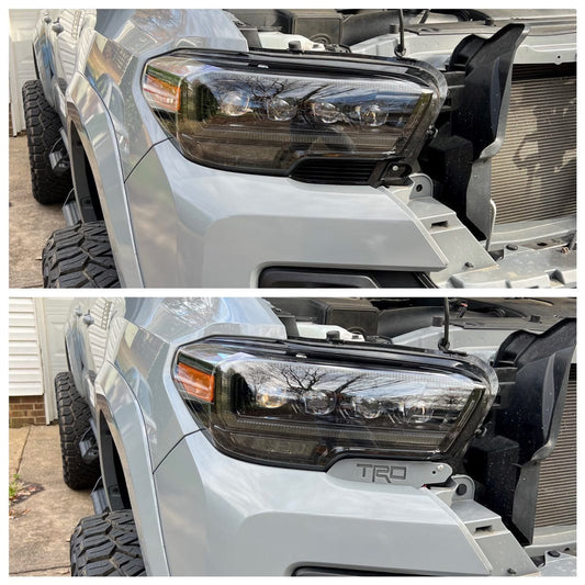 TacomaForce 2016+ Toyota Tacoma Headlight Trim Plates