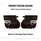 TacomaForce Front Driver/ Passenger / Black w/ Heritage Topo/ Stripes 4th Gen Tacoma Door Skins