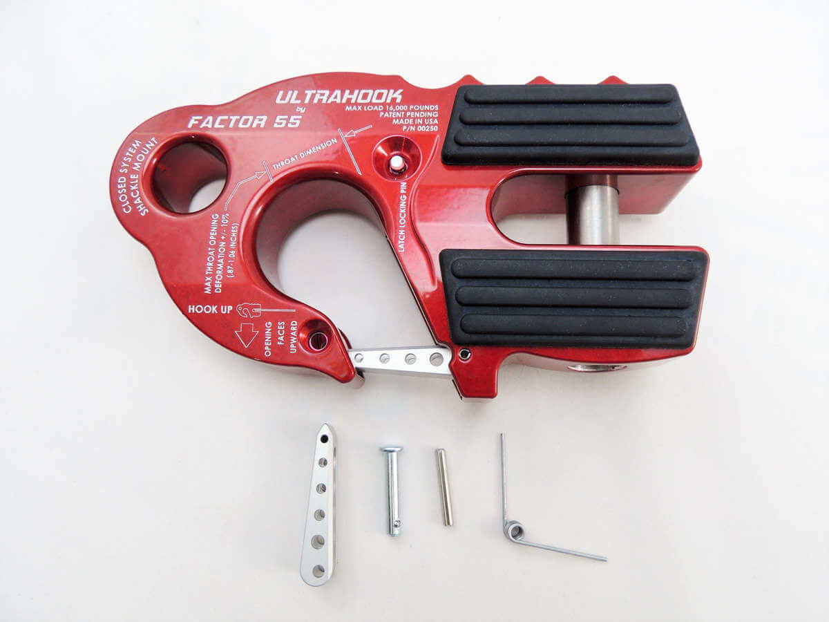 TacomaForce Latch Guards UltraHook Latch Kit and Locking Pin Factor 55