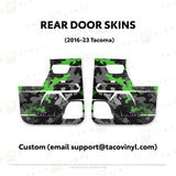 TacomaForce Rear Driver/ Passenger / Custom (email support@tacomaforce.com) 2016-2023 3rd Gen Tacoma Door Skins – Ultimate Protection & Style