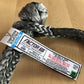 TacomaForce Soft Shackle 10 Inch Soft Shackle 7/16 Diameter Standard Duty Gray Factor 55