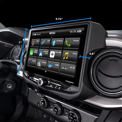 TacomaForce TOYOTA TACOMA (2016-2022) Heigh10 RADIO REPLACEMENT KIT - INCLUDES 10" TOUCHSCREEN RADIO & PLUG-AND-PLAY INSTALLATION