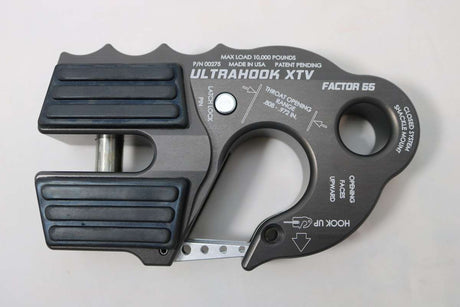 TacomaForce Winch Hook UltraHook XTV Winch Hook For ATV/UTV Red Factor 55