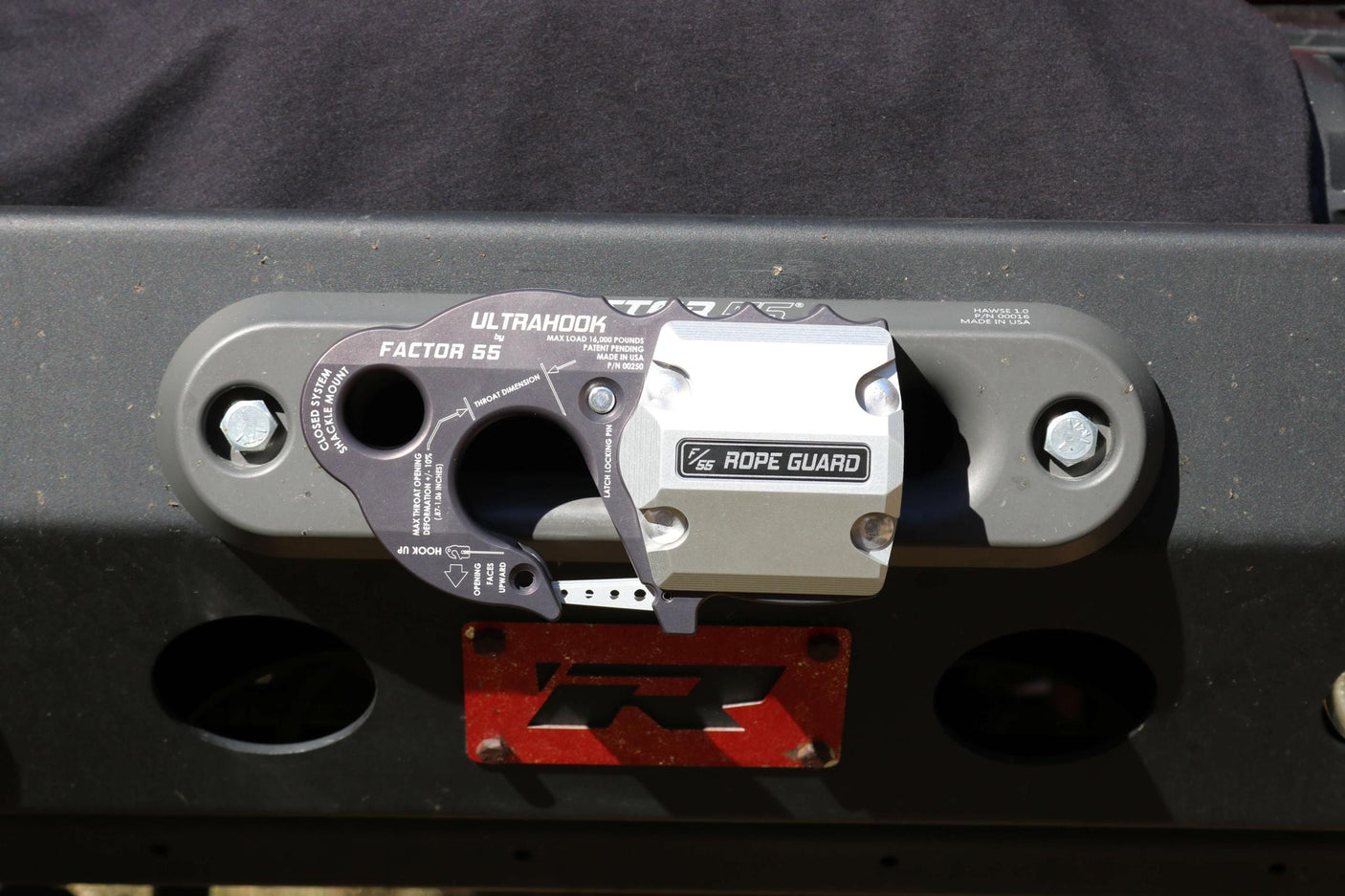 TacomaForce Winch Rope UltraHook Rope Guard Factor 55